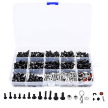 500PCS RC Car Screws Kit M3 M4 Hex Screws Nut Shell Buckle RC Repair Tool Kit for  Arrma 1/8 -1/16 Scale RC Cars