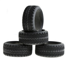 4 Pezzi Pneumatici nel Gomma per 1/10 RC -Road Drift Touring Car Sakura per HSP HPI RedCat,5