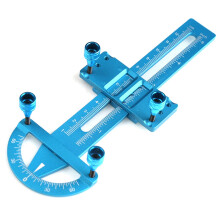 Metall StoßDäMpfer Lineal StoßSynchronisierer RC Auto Werkzeugbereich 12 Cm für 1/8 1/10 1/12 1/16 1/18 1/24 RC Auto,Blau