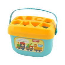 Shape Sorter Toy with Alphabet Learning Blocks, 16 Piece Toddler Educational Puzzle Box
