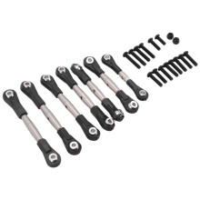 7 Stuks Stalen Stuurstang Koppeling Servostang Set voor TT-02B TT02B 1/10 RC Auto Upgrade Onderdelen Accessoires
