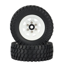 4 StüCke 1,55 Metall Perlenverschluss Felge Reifen Set für 1/10 RC Crawler Auto Axial Jr 90069 D90 TF2  CC01 LC70 MST,1