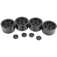 4 PièCes en Plastique Beadlock 2.2 Moyeu de Roue Jantes pour 1/10 RC Chenille Voiture Axiale SCX10 Wraith Capra RR10 pour TRX4 D90