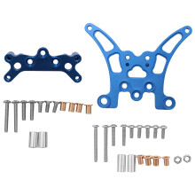 2 StüCk Metall Stoß DäMpfer Vorne und Hinten für  TT-02B TT02B 1/10 RC Auto Upgrade Ersatz Teile ZubehöR