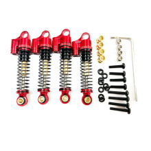 Para FMS FCX24 Metal 43Mm Amortiguadores Sin Presión de Aceite 1/24 RC Crawler Car Upgrades Piezas Accesorios,Red