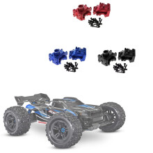 Aluminium Front Rear Bulkhead GetriebegehäUse 9529 für 1/8 Sledge 95076-4 RC Car Upgrades Teile ZubehöR,Schwarz