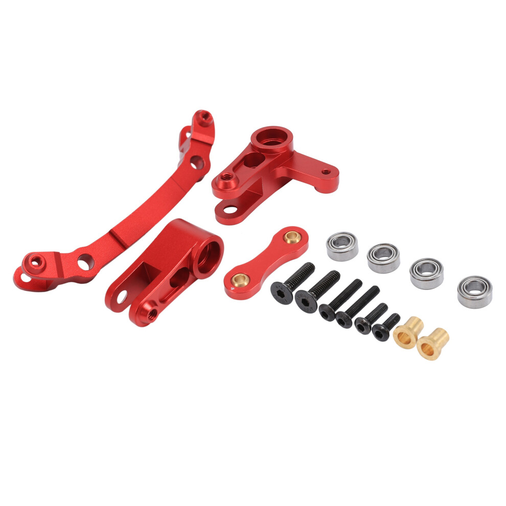 Metal Steering Bellcrank & Steering Link For Arrma 1/8 Infraction 4X4 Mega / Vendetta 4X4 3S Blx Rc Car Parts, Red 6133606712238