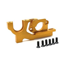 Soporte de Motor Ajustable de Metal para 104072 104001 104002 1/10 RC Car Upgrades Parts Accessories, Amarillo