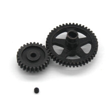 Stalen 44T Reductietandwiel en 27T Motortandwiel voor 144001 144002 144010 124016 124017 124018 124019 RC Auto-Onderdelen