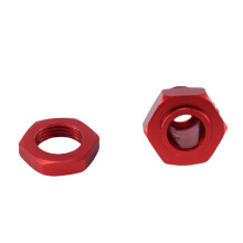 Metalen 17Mm Wiel Hex Hub Adapter met Moer voor Arrma 1/10 4S KRATON Outcast RC Auto Upgrade Onderdelen, Rood