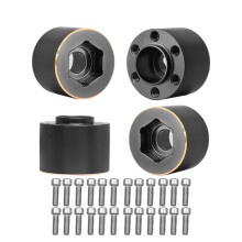 4 StüCk Messinggewichte 15 Mm Radsechskantnabenverbreiterungsadapter für 1/10 RC Crawler 1,9 2,2 Zoll RäDer Felge Axial SCX10 TRX4