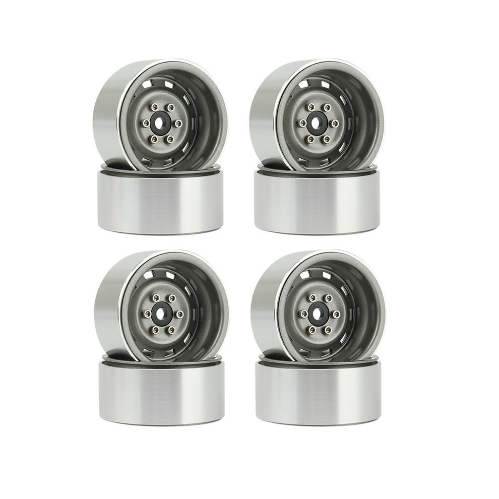 8Pcs Rally 1.9 Metal Beadlock Wheel Hub Rim For 1/10 Rc Crawler Axial Scx10 90046 Axi03007 Trx4 Rc4wd D90,2 6033745051475