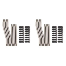16X Metall Aufhängung Verbindung Stange Verbindung Stange Ziehen Stange Für Axial Capra AXI03004 1/10 RC Crawler Auto Upgrade Teile