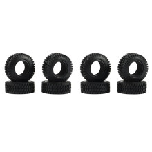 8PCS 75MM 1.55Inch Rubber Wheel Tires Tyre for RC Crawler Car Axial Jr 90069 D90 TF2 CC01 LC70 MST JIMNY