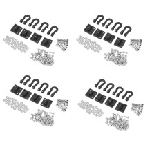 16 Peças de Reboque Fivela de Reboque Gancho de Reboque para 1/10 RC Rock Crawler Axial SCX10  TRX4  D110 RC CaminhãO de Carro