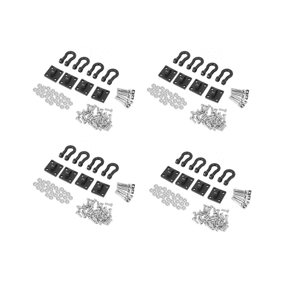 16Pcs Trailer Towing Buckle Tow Shackle Hook For 1/10 Rc Rock Crawler Axial Scx10 Trx4 D110 Rc Car Truck 6034124928302