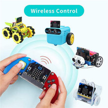 2X Micro:Bit V1.5 Płytka Rozwojowa Micro:Bit Inteligentny Zestaw Samochodowy/Qtruck/Python Edukacja Programowalny Robot BBC Microbit dla