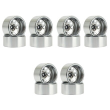 12PCS Deep Dish Wagon 1.9 Metal Beadlock Wheel Hub Rim for 1/10 RC Crawler Axial SCX10 90046 TRX4 RC4WD D90,1