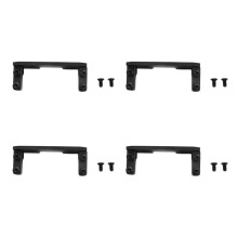 4X Aluminum Servo Mount + Carbon Holder for 1:10 AXIAL SCX10 Rc Car Axle