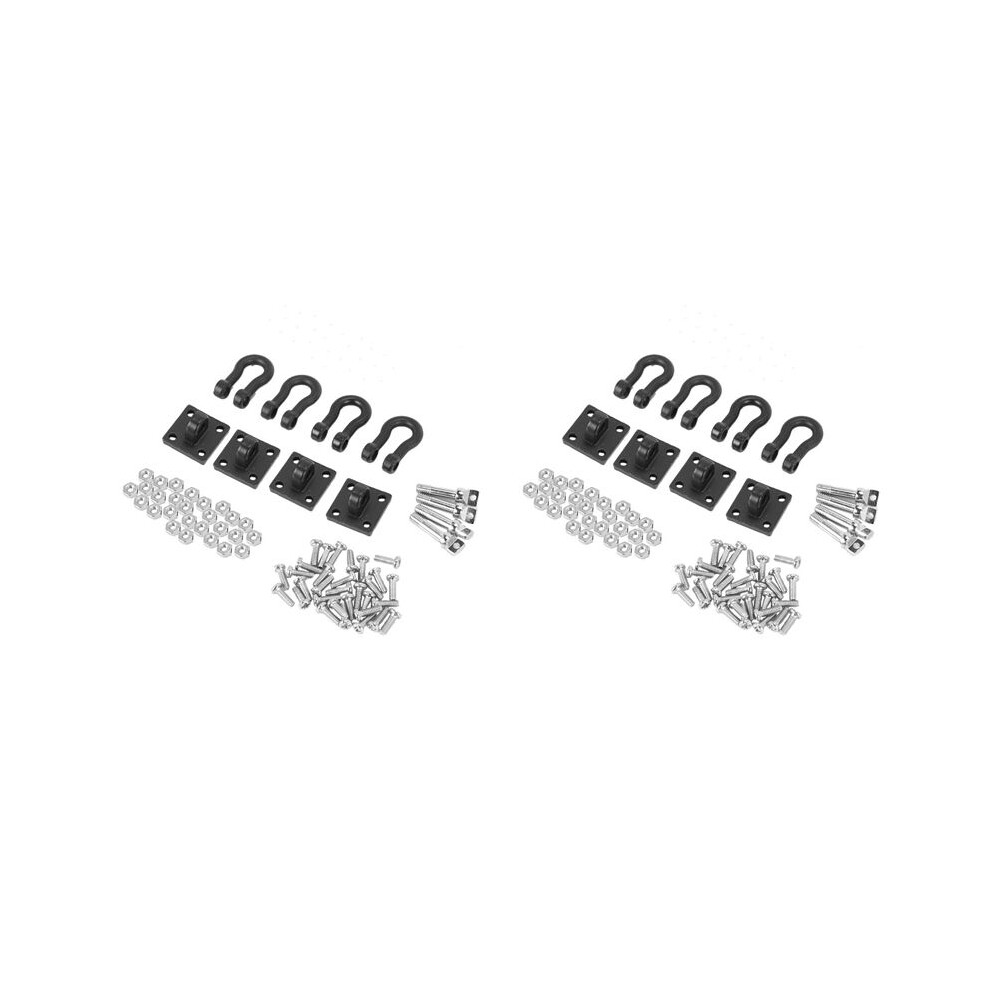 8Pcs Trailer Towing Buckle Tow Shackle Hook For 1/10 Rc Rock Crawler Axial Scx10 Trx4 D110 Rc Car Truck 4713131190590