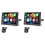 2X Portable Wireless Carplay Dash Mount, 7 Polegadas Touch Screen Car Stereo , FM Car Radio, Câmera Traseira, USB 1