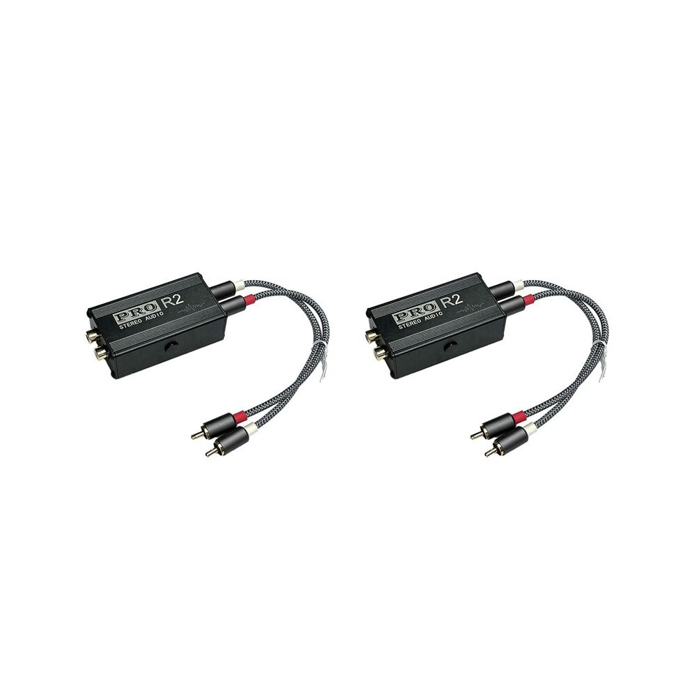 2X Ground Loop Audio Isolator Audio Noise Filter Rca Noise Suppressor Isolator Audio Signal Noise Reducer 4711208228023