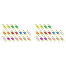 36 Pièces Fusible ANL, Paquet de Fusibles ANL Plaqués (20A, 30A, 40A, 50A, 60A, 80A, 100A, 125A, 150A) pour Automobile Marine