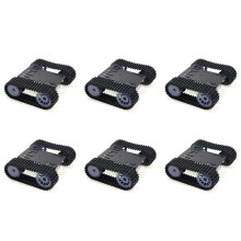 6X  Tank Car Chassis Tracked Crawler Robot Platform with Dual  12V Motor for DIY for  T101-P/TP101