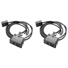 2X Car Aux Usb Port 12 Pin Interface Panel Music Adapter for for Cooper E39 E53 X5 Z4 E85 E86