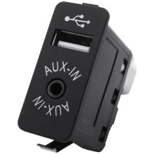 2X Auto Aux Usb Port 12 Pin  Schnittstelle Schalter Panel Musik Adapter für  für  Cooper E39 E53 X5 Z4 E85 E86 X3 E83