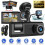 2X 3 Câmera Dash Cam 1080P 2 Polegadas Tela Dashcam Preto Driver Recorder para TáXi CAR DVR Câmera Traseira Universal 7