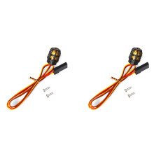 2X 360 Graders Roterande Ljus LED Engineering Lamp för 1/14 Grävmaskin - RC Truck Trailer Trailer Tipper -770S Car