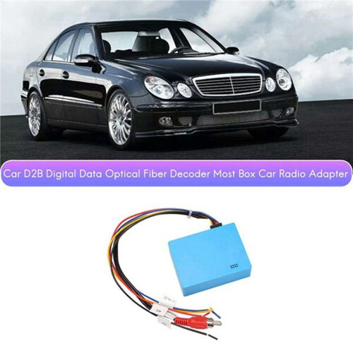2X Car D2B Digital Data Fiber Optic Decoder Car Radio Adapter for   ML CL SL ECS CLK Class 1