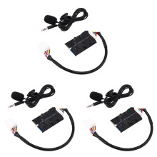 3X Radio Audio Adapter AUX Cable Microphone Handsfree Music Interface Disc Box for Camry RAV4