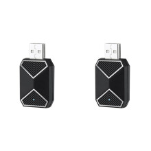 2X Adaptador CarPlay Sem Fio Android Auto 2 em 1  AI Box Adaptador Carros WiFi Assistente de Voz para CarPlay com Fio Android