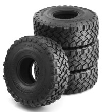 4 Peças Pneus de Borracha de 1,9 Polegadas para Carro Rastreador 1/10 RC SCX10 90046 D90 TRX4 TRX6