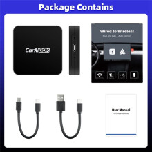 Car AI BOX 2-In-1 Wireless Android Auto Carplay Adapter Car AI Box Car Wired CarPlay to Wireless CarPlay