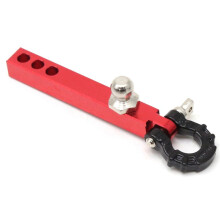 Metalen Trekhaak voor 1/10 RC Crawler TRX4 -6 Axiaal SCX10 90046 Redcat Upgrade-Onderdelen, Rood + Zwart