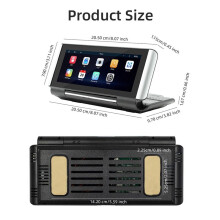 6.86Inch Car Portable Adjustable Flip Screen Car Wireless CarPlay Android Auto Touch Navigation Screen