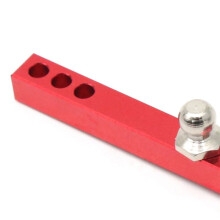 Gancho de Reboque de Metal para Crawler 1/10 RC TRX4 -6 Axial SCX10 90046 Peças de Atualização Redcat, Vermelho + Preto