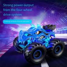 Remote Control Dinosaur Car Toys for Kid Boys, 2.4GHz RC Truck with Light, Sound, Terrain Rechargeable RC Car