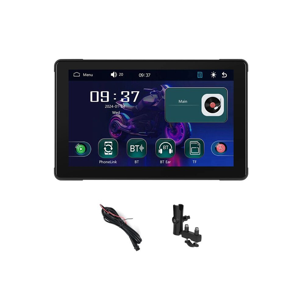7 Inch Portable Motorcycle GPS Navigation Waterproof Carplay Screen Display Wireless Android Auto Motorcycle Monitor-image-OPC-PRDH6RM-NEW