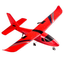 Aviões RC DIY para Crianças, Aviões de Controle Remoto Ao Ar Livre 2,4 GHz 2 Canais DIY Fácil de RC Avião Vermelho