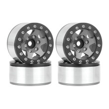 Titanschwarzes 1,55-Zoll-Metallrad-Reifen-Kletterauto AX90069 für JIMNY CC01