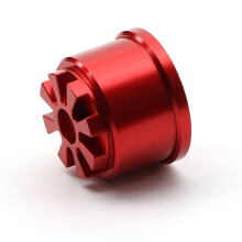 Caixa Diferencial de Suporte Diferencial de Liga de Alumínio Acessórios de Carro RC para Summit 1/10 Peças de Atualização de Carro RC Vermelho