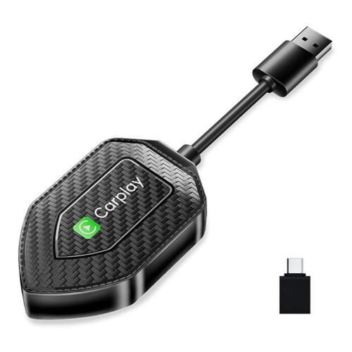 2 in 1 Wireless Adapter Wireless Carplay Android Adapter Android Auto Car Adapter Convert Wired to Carplay Wireless Box 1