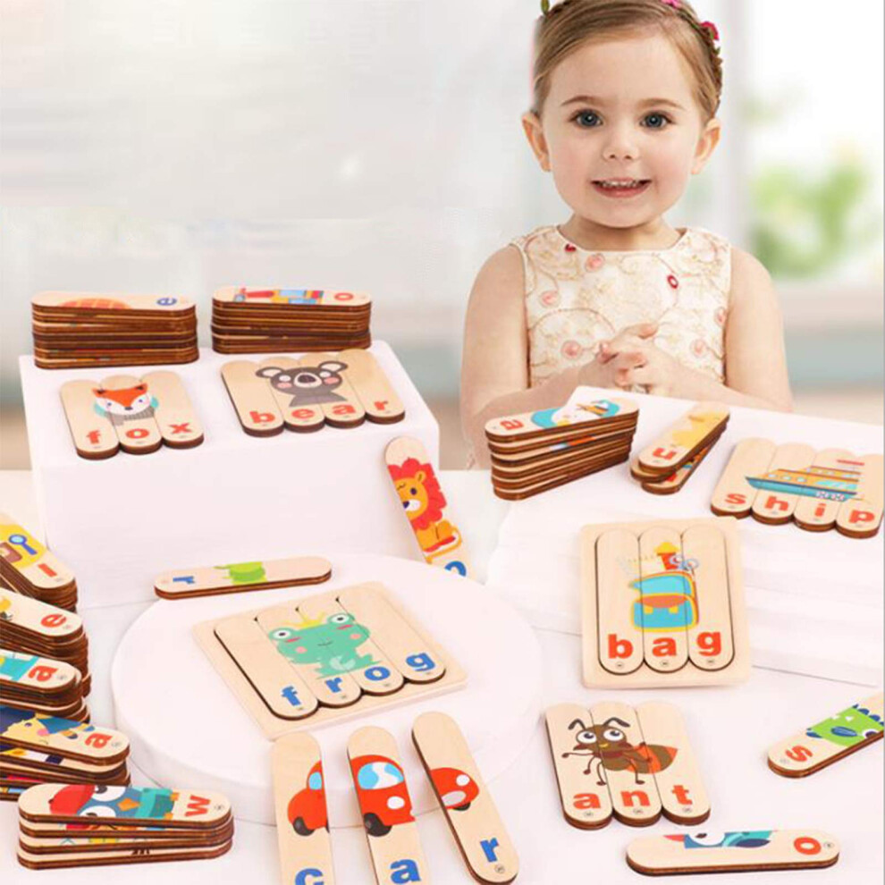 Wooden Educational Toys MultiActivity Kit with Letters Numbers Puzzles Blocks for Kids Ages 310-image-OPC-PRDH759-NEW