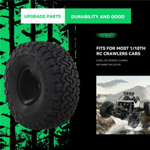 4 Stuks 115x44MM Zachte Rubberen Band 1.9Inch Wiel Rock Terrain Band voor 1/10 RC Crawler Auto -4 voor Axiale SCX10 90046