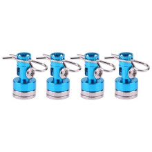 Blaue Unsichtbare Magnetische Auto-Shell-Säule Aus Metall, RC-Auto-Shell-Befestigungssäule für 1/10 Axial SCX10 TRX4 D90 Redcat