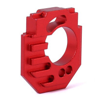 Assento de Motor Ajustável para Carro RC com Dissipação de Calor para ARRMA-1/18 4WD GRANITE RC Acessórios de Atualização de Carro Vermelho